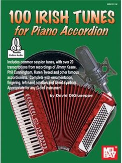 Brand mangler 100 Irish Tunes for Piano Accordion harmonika lærebog