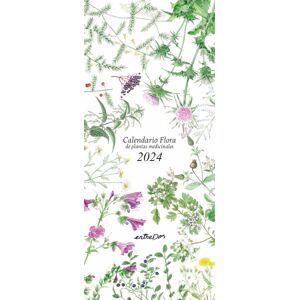 entreDos Calendario pared Flora Plantes Medicinales 2024 castellano