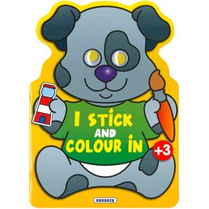 I stick and colour in