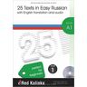 Escuela de Ruso Red Kalinka 25 Texts In Easy Russian A1-1 + Cd Audio