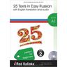 Escuela de Ruso Red Kalinka 25 Texts In Easy Russian A1-2 + Cd Audio