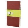 Moleskine Germany GmbH Moleskine Cahier Pocket Plain Red Cover L. 3er Pack