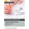 Editorial CEP Manual. Competencia Clave. Matemáticas Nivel Iii (fcov12). Especialidades Formativas. Especialidades Formativas