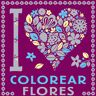 I LOVE colorear flores