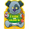 I stick and colour in