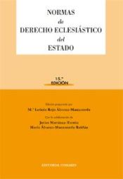 Editorial Comares Normas De Derecho Eclesiástico Del Estado.