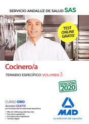 Ed. MAD Cocinero/a Del Servicio Andaluz De Salud. Temario Específico Volumen 3