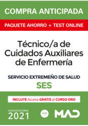 Ed. MAD Paquete Ahorro + Test Online Técnico/a De Cuidados Auxiliares De Enfermería Servicio Extremeño De Salud (ses)