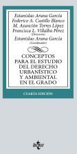 Tecnos Conceptos Para El Estudio Del Derecho Urbanístico Y Ambiental En El Grado