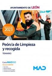 Ed. MAD Peón/a De Limpieza Y Recogida. Temario. Ayuntamiento De León