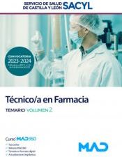 Ed. MAD Técnico/a En Farmacia. Temario Volumen 2. Servicio De Salud De Castilla Y León (sacyl)