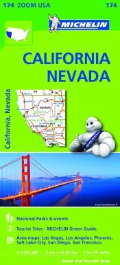 MICHELIN California Nevada .mapa Zoom