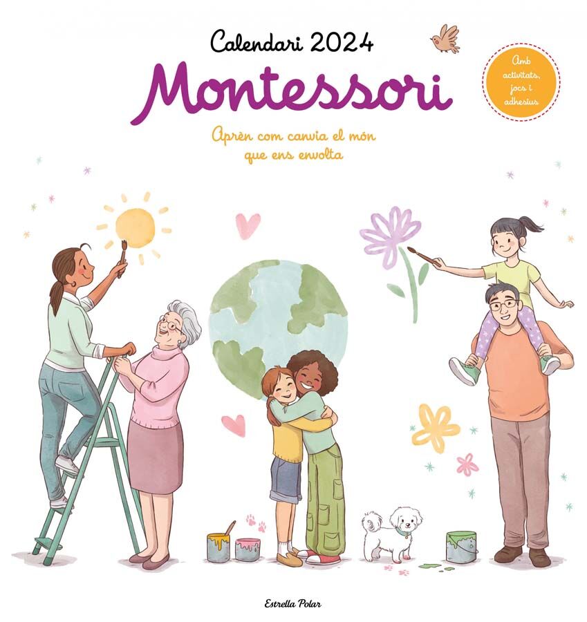 Timun Calendario pared Montessori català 2024