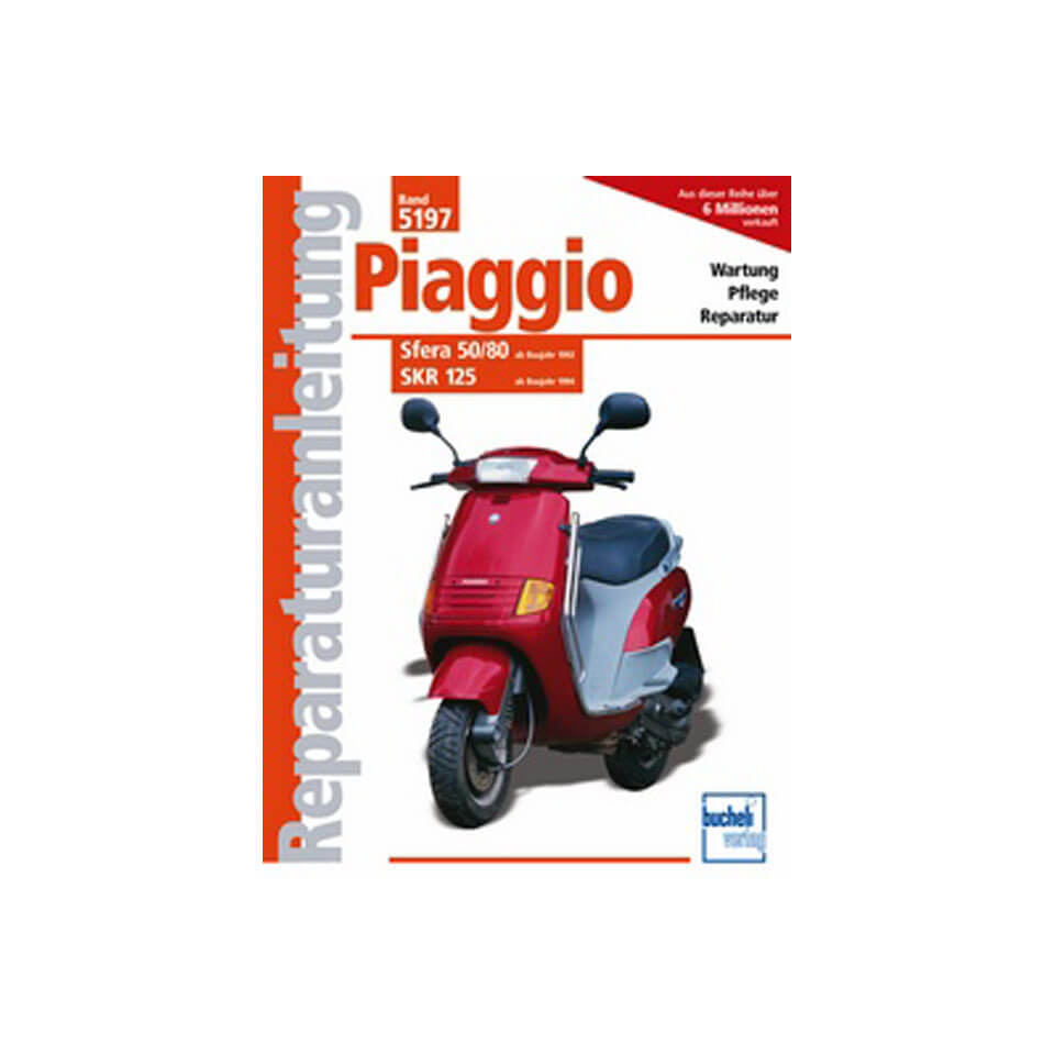 motorbuch Vol. 5197 Instrucciones de reparación Piaggio Sfera 50/80 del año de construcción 1992, SKR 125 del año de construcción 1994 -