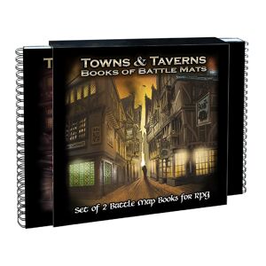 Pack de 2 livres Towns & Taverns - Bokk of battle mats
