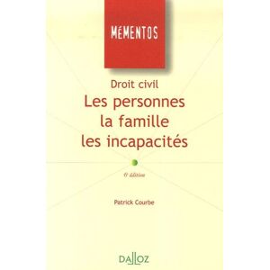 Droit civil. Les personnes, la famille, les incapacités, 6e édition - Publicité