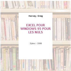 EXCEL POUR WINDOWS 95 POUR LES NULS - Publicité