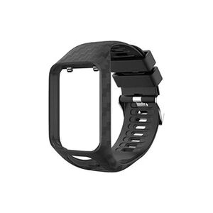 GENERIQUE Bracelet en silicone sculpture au radium pour TomTom Runner 3/Golfer 2 - Noir - Publicité