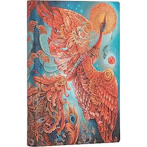 Firebird (Birds Of Happiness) Mini Lined Journal: Flexi Softcover, 80 Gsm, Ribbon Marker, Memento Pouch, Book Edge Printing (Bird Of Happiness)