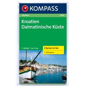 Kroatien - Dalmatinische Küste 1 : 100 000: Wanderkarten-Set. Gps-Genau - Publicité