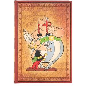 Asterix & Obelix (The Adventures Of Asterix) Midi Unlined Hardback Journal (Elastic Band Closure)