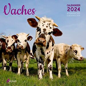Artémis Calendrier Vaches 2024: Calendrier De Septembre 2023 À Décembre 2024 - Publicité
