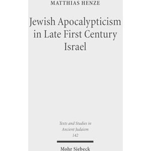 Matthias Henze Jewish Apocalypticism In Late First Century Israel: Reading 'Second Baruch' In Context (Texts And Studies In Ancient Judaism, Band 142)