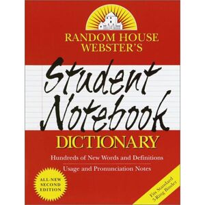 Webster'S Student Notebook Dictionary: Second Edition