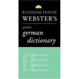 Webster'S Pocket German Dictionary, 2nd Edition