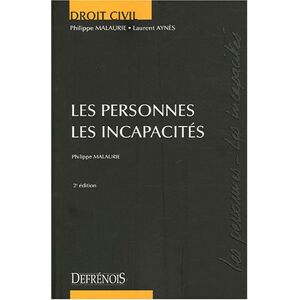 Philippe Malaurie Les Personnes - Les Incapacités - Publicité