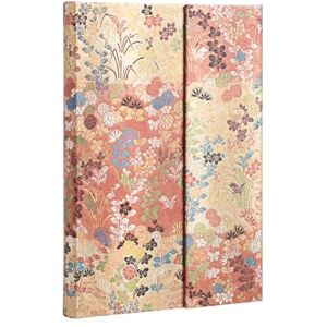 Kara-Ori (Japanese Kimono) Midi Lined Journal: Hardcover, 120 Gsm, Ribbon Marker, Memento Pouch, Wrap Closure