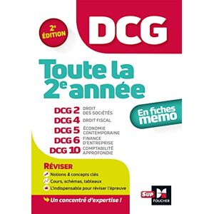 Dcg : Toute La 2e Année Du Dcg 2, 4, 5, 6, 10 En Fiches - Révision