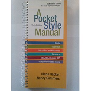 A Pocket Style Manual - Instructor'S Edition (Sixth Edition)