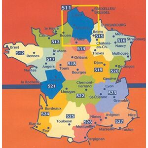 Michelin Pays De La Loire 17517 Carte Michelin Kaart 2013 (Kaarten/cartes Michelin)