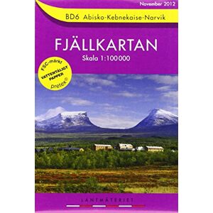 Fjällkartan 1 : 100 000 Bd6 Abisko - Kebnekaise - Narvik Bergwanderkarte