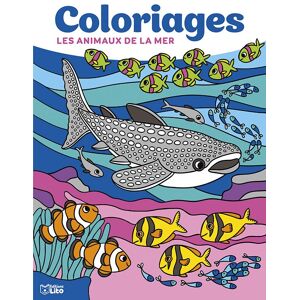 Lito diffusion Livre de coloriage 64 pages 205x270, thème les fonds marins - Lot de 3 Or rose mat