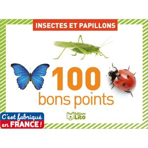 Lito diffusion Boîte de 100 bons points thème insectes et papillons - Lot de 3