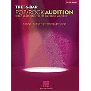 The 16-Bar Pop/Rock Audition: 100 Hit Songs Excerpted for Successful Auditions Women's Edition Voice and Piano - Publicité