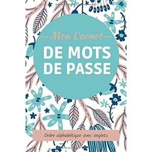 Aucun Carnet de mots de passe - Répertoire alphabétique - 131 pages Format 15 x 22 cm - Publicité