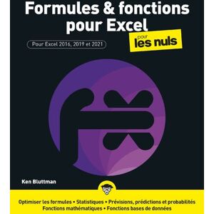 First Interactive Formules et fonctions pour Excel Pour les Nuls - Publicité