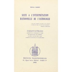 Traditionnelles Eds Suite à l'interprétation rationnelle de l'astrologie - Publicité