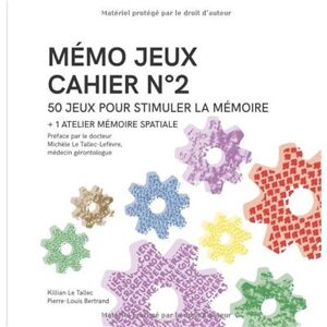 NLFBP Editions MÉMO JEUX - Cahier N°2 50 jeux + 1 atelier pour stimuler la mémoire - Publicité