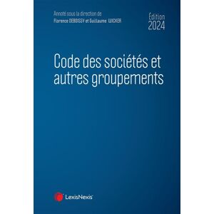 LexisNexis Code des sociétés et autres groupements 2024 - Publicité