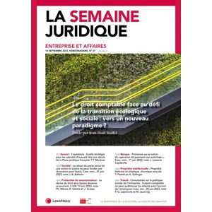 Info-Presse La Semaine Juridique - Entreprise et Affaires - Abonnement 12 mois