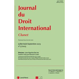 Info-Presse Journal du Droit International - Abonnement 11 mois