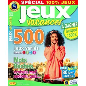 Info-Presse Jeux vacances Special 100% jeux - Abonnement 12 mois