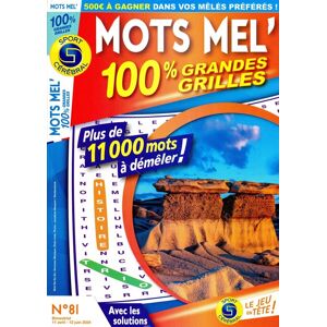 Info-Presse Mots Mel' 100% Grandes Grilles - Abonnement 12 mois
