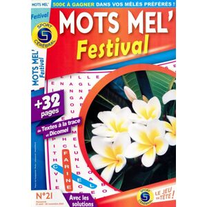 Info-Presse Mots Mel' Festival - Abonnement 12 mois