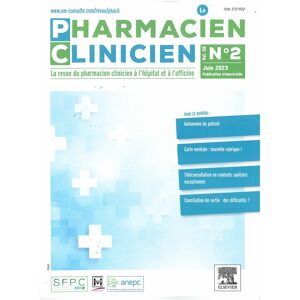 Info-Presse Le Pharmacien Clinicien - Abonnement 24 mois