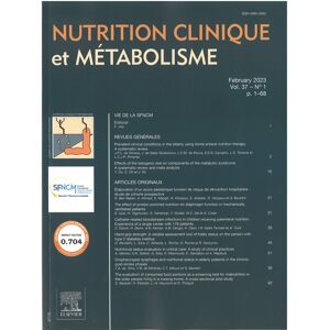 Nutrition Clinique et Métabolisme - Abonnement 12 mois